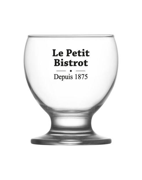 Vaso transparente Bistrot de cristal y cristal, 7 x 7 x 8,6 cm