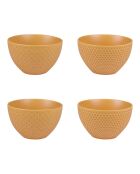 Set mit 4 gelben Snow Safranbechern — 12 x 12 x 7 cm