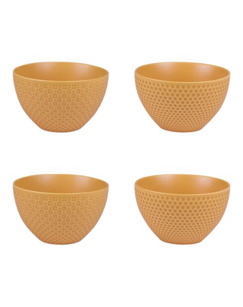 Set mit 4 gelben Snow Safranbechern — 12 x 12 x 7 cm