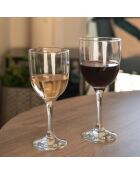 Transparentes toskanisches Stängelglas und Kristall - 7,5x7,59x18cm