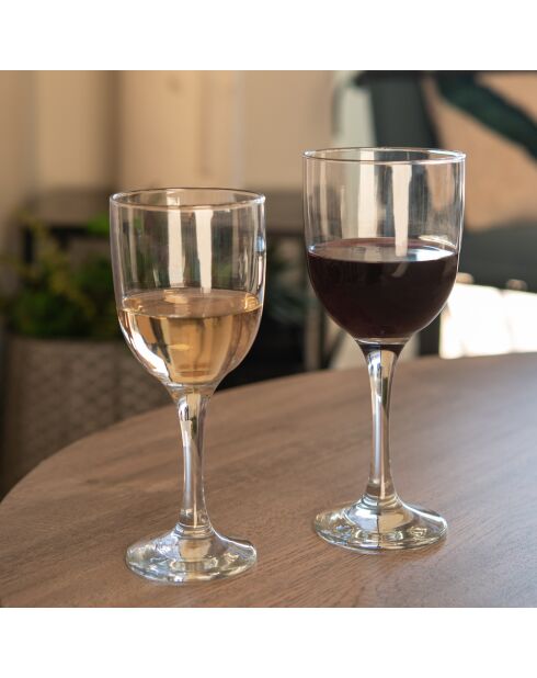 Transparentes toskanisches Stängelglas und Kristall - 7,5x7,59x18cm