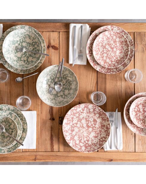 Saladier Léa rouge - 24x24x7cm