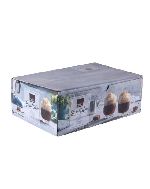 Bicchiere da caffè Sentido trasparente e cristallo - 38X29X21cm