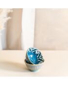 3 Lots de 2 coupelles Alcazar bleues - 9x9x5cm