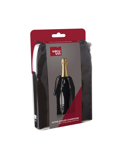 Rafraîchisseur à champagne noir - 3,09x16x23cm