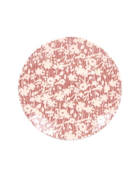 6 Assiettes Léa rouge - 27x27x3cm