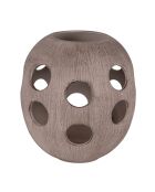 Lámpara Obus Malawi marrón - 23x23x26cm