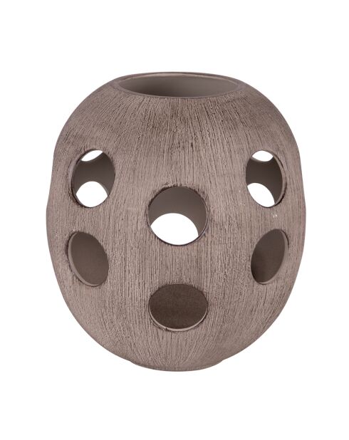 Lámpara Obus Malawi marrón - 23x23x26cm