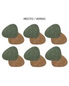 Set de 6 sous-tasses Fabrik multicolores - 13x10x0,1cm