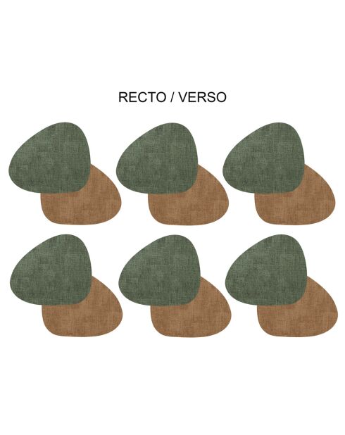 Set de 6 sous-tasses Fabrik multicolores - 13x10x0,1cm