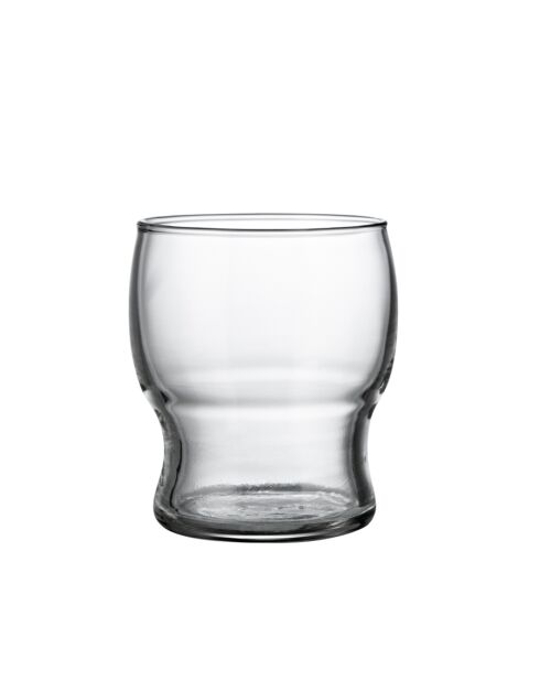 Vaso apilable de vidrio templado Stack, transparente y cristalino, 8 cm