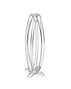 Porte-capsules Tower gris - 14x14x37cm