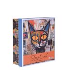 Set van 4 veelkleurige straatbekers - 13x8x12cm