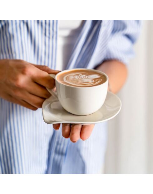 Coffret maxi déjeuner Pétale blanc - 16x12x8cm