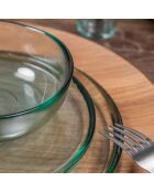 Acqua Becher aus transparentem Kristall, 14 x 14 x 6 cm