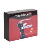 Scatola cavatappi nera da 8 pezzi - 20x5x15cm