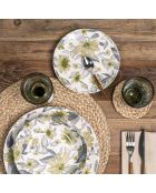 Edulis grüner Dessertteller - 19x19x3cm