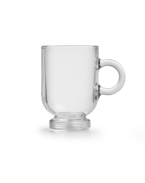 Sentido Espressotasse, transparent und kristallklar, 27 x 21 x 8 cm