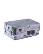 Sentido Espressotasse, transparent und kristallklar, 27 x 21 x 8 cm