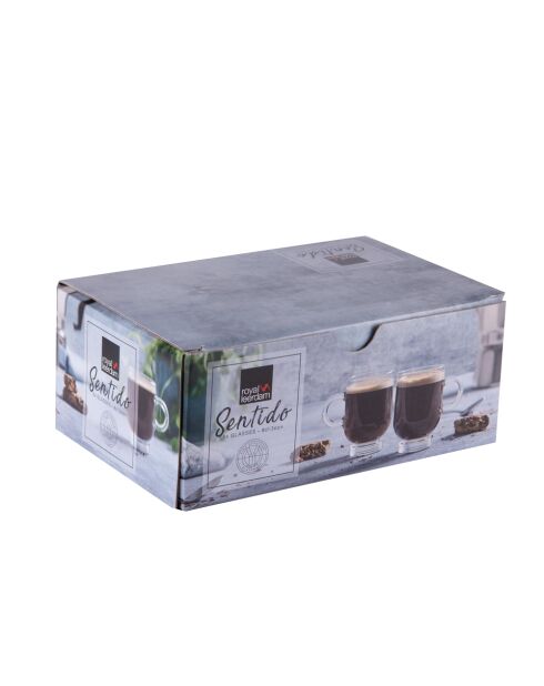 Sentido Espressotasse, transparent und kristallklar, 27 x 21 x 8 cm