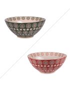 Lot de 2 saladiers Sullivan multicolores - 23x23x9cm
