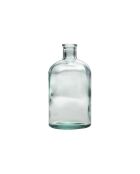 Jarrón de cristal y cristal transparente - 7x7x14 cm