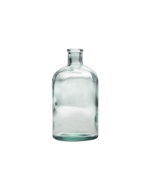 Jarrón de cristal y cristal transparente - 7x7x14 cm