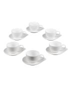 Coffret café Pétale blanc - 10x7x5cm