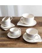 Coffret café Pétale blanc - 10x7x5cm