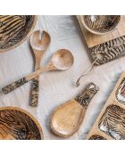 3 braune Phoenix-Löffelablagen - 24x12x2cm