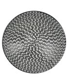 6 Assiettes calottes Patio noire - 19x19x5cm