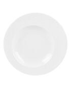 6 Assiettes creuses Ellipse blanche - 23x23x2cm
