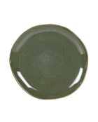 6 Assiettes plates Symphony verte - 27x27x2cm