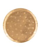 Plateau en métal Féerie doré - 35x35x2cm