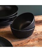 6 Coupelles Néo noire - 15x15x8cm