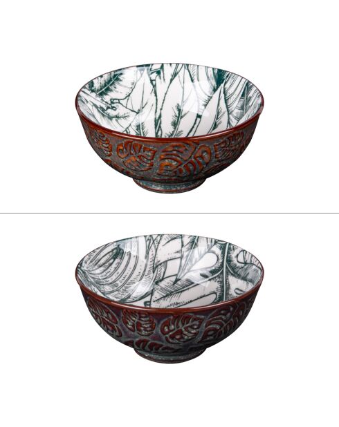 Set mit 2 grünen Paraguay-Tassen — 12 x 12 x 6 cm