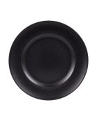 6 Assiettes Néo noire - 28x28x3cm
