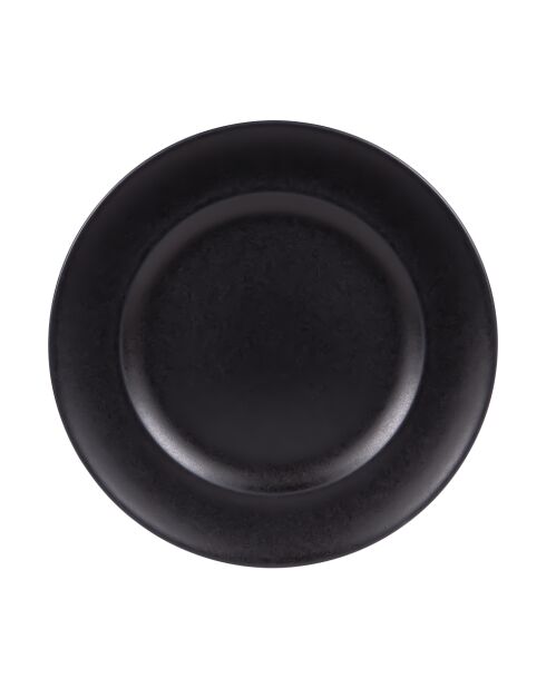 6 Assiettes Néo noire - 28x28x3cm