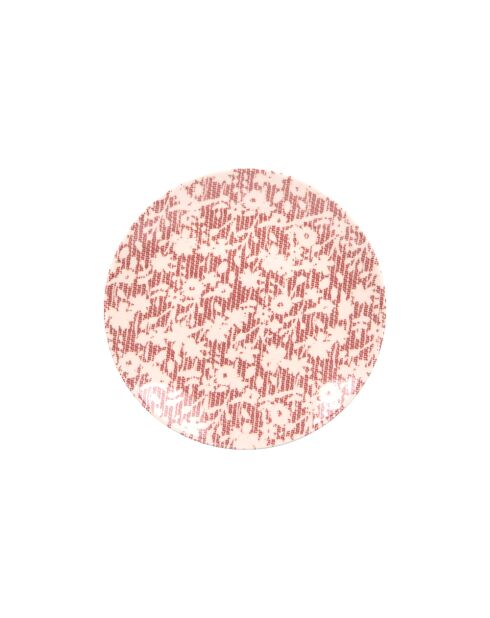 Set de 6 platos de postre rojos Léa, 21 x 21 x 3 cm