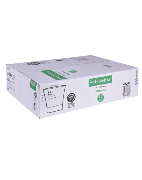 Copa Aran de cristal y cristal transparente - 10x10 cm