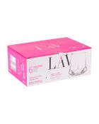 Taza Valeria transparente y cristal - 7,19x7,19x9,89cm