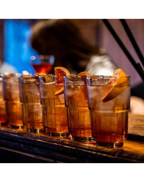 Bicchiere da bevanda Linq grigio - 8x8x13cm