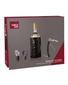 Scatola da vino nera classica - 27x22x6cm