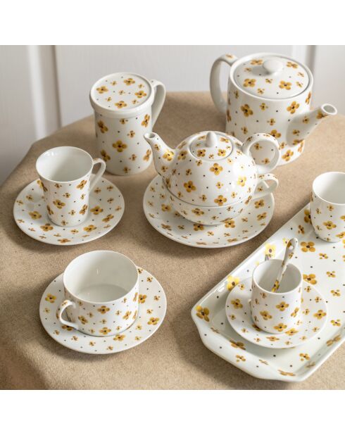 Eleor Goldene Teekanne mit Filter, 21 x 19 x 11 cm