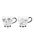 Coffret de 2 déjeuners Oscar blancs - 15x11x10cm