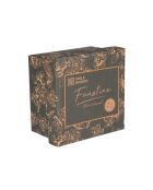 Coffret 4 gobelets Faustine verts - 8x8x11cm
