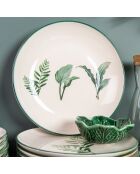 Floralia Speiseteller, cremefarben und elfenbeinfarben, 28 x 28 x 3 cm