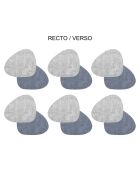 Set de 6 sous-tasses Fabrik multicolores - 13x10x0,18cm