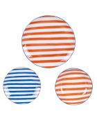 Service de 18 pièces en porcelaine Bahia multicolore - 28x28x2cm