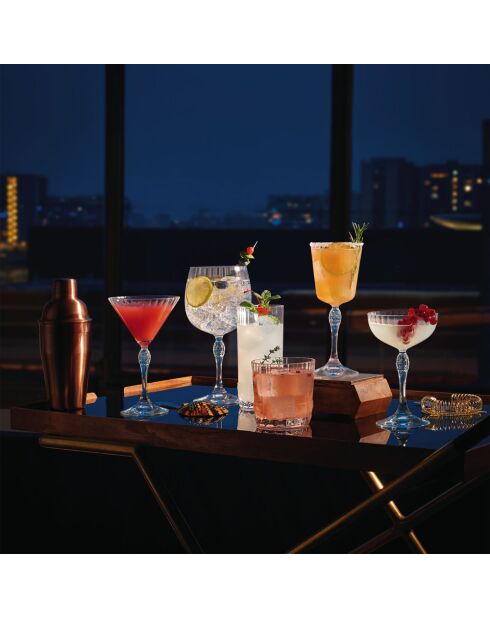 Bicchiere da whisky America trasparente e cristallo - 8,3x8,3x8cm